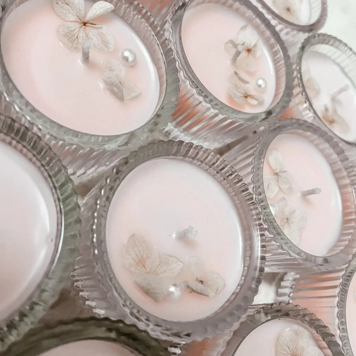 Enchanted Floral Tea Light Candle